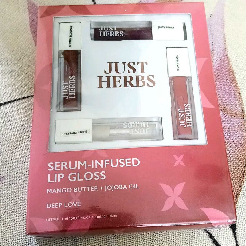 Just Herbs Lip Gloss Set - Deep Love