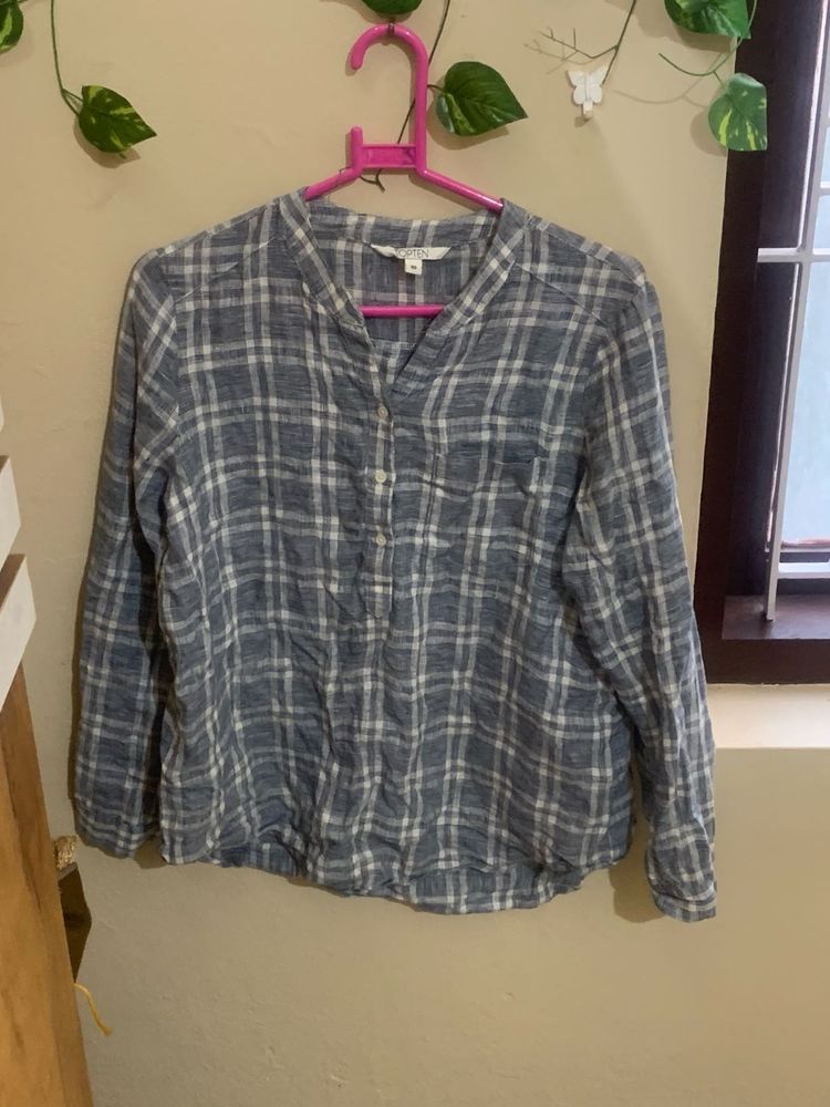 Loft Plaid Blouse