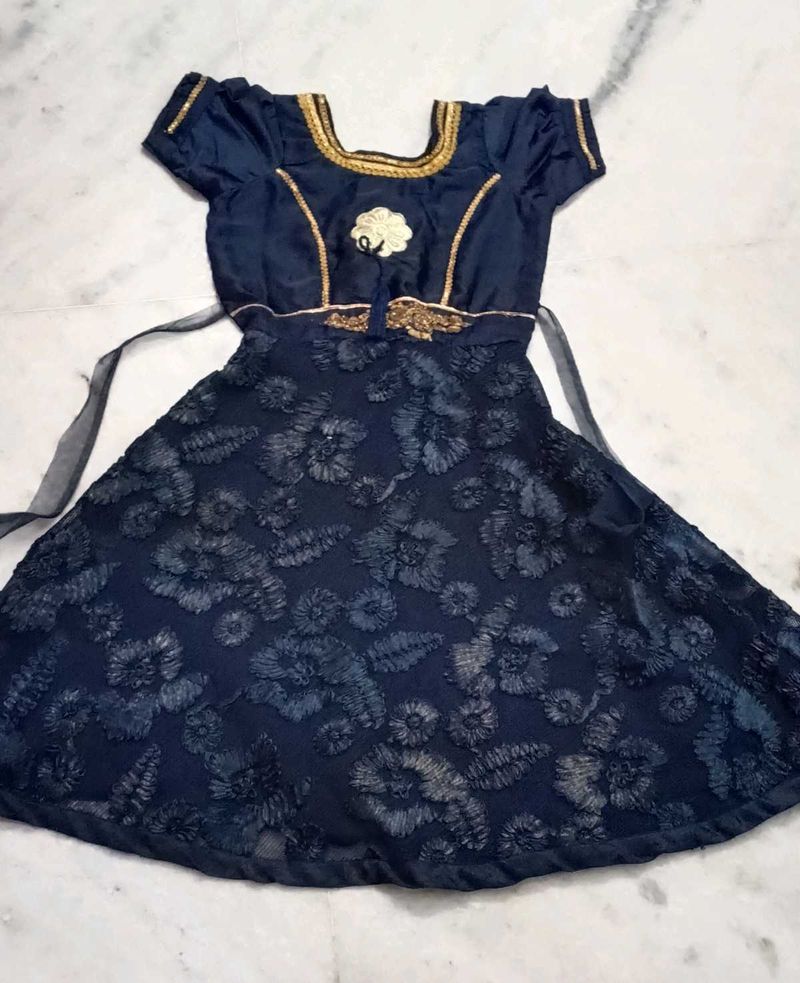Cute Blue Floral Dress