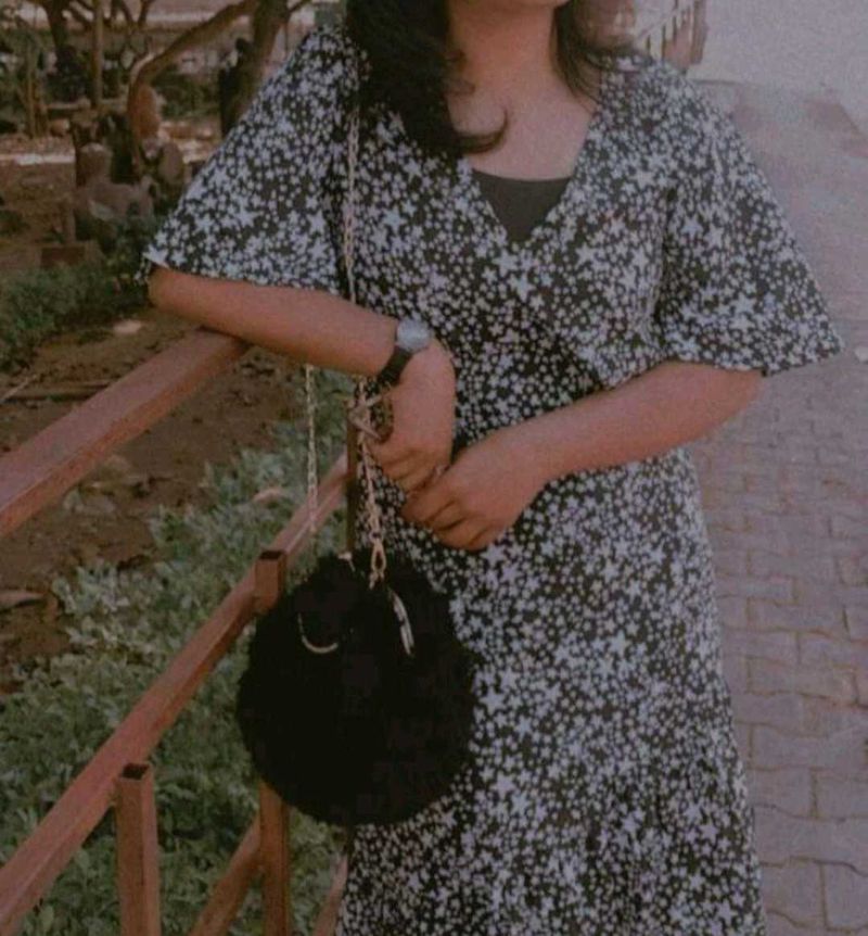 Deep Neck Gown
