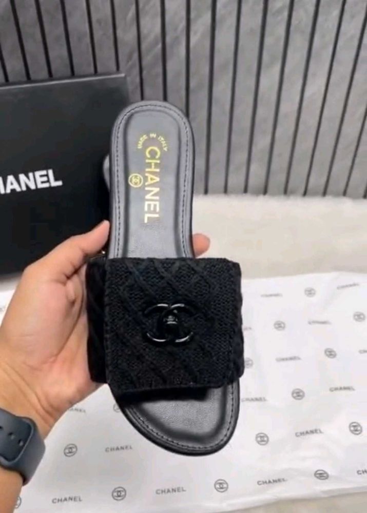 Chanel Black Sandals