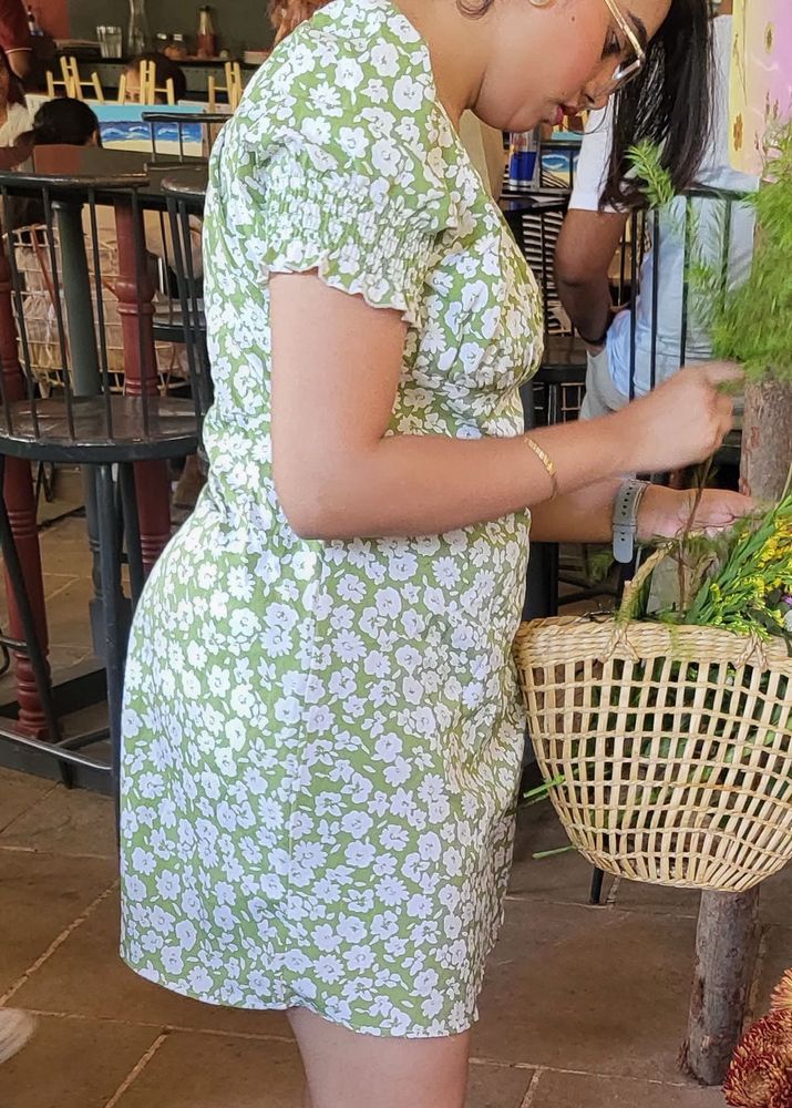 Floral Print Mini Dress