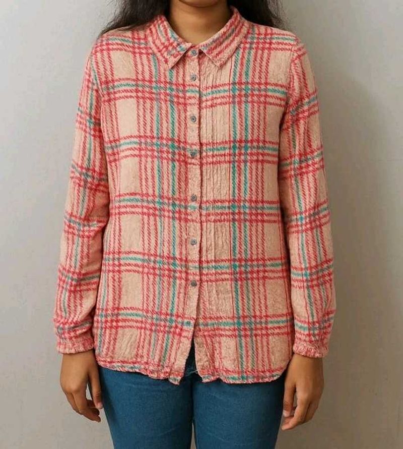 Plaid Button-Down Shirt