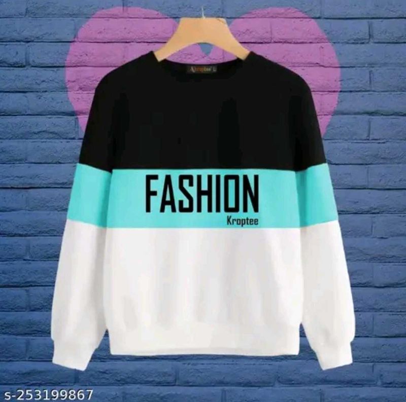Fashionable Color Blocked Sweatshirt