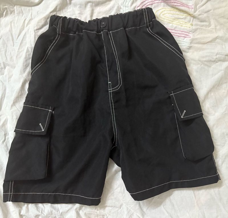 Black Cargo Shorts