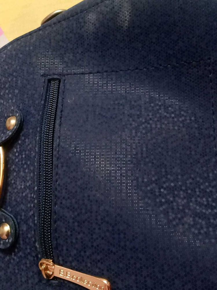 Navy B.B. Collection Handbag