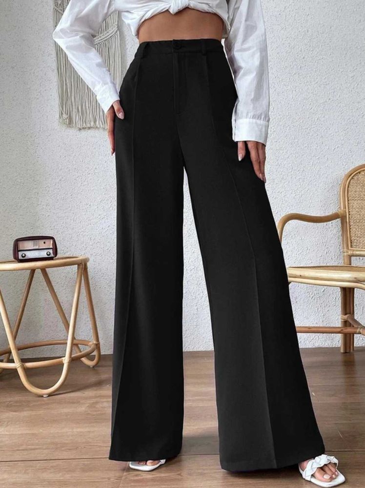 Black Wide Leg Trousers