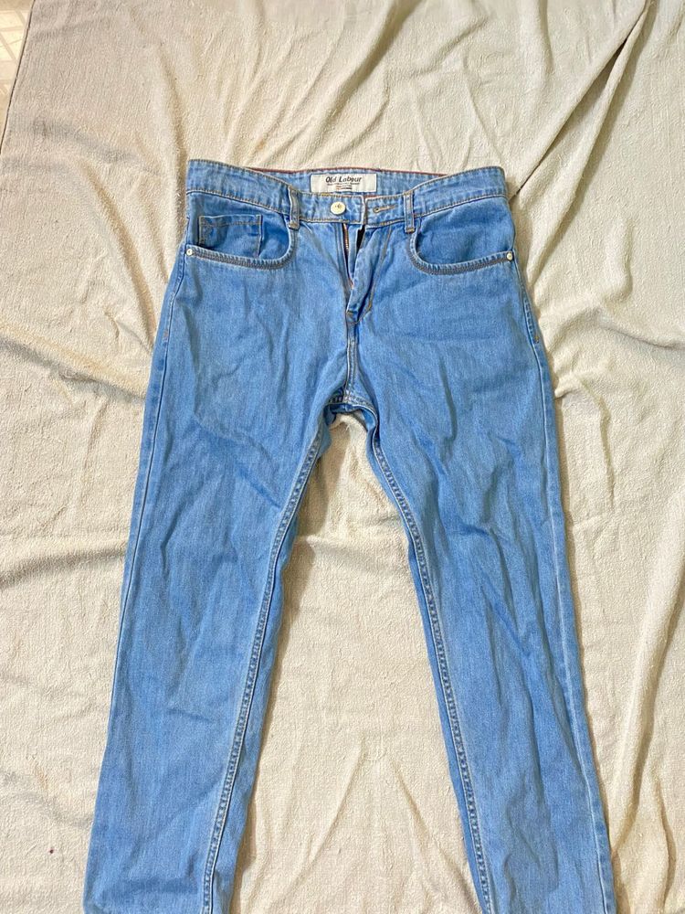 Old Labour Light Blue Slim Fit Jeans