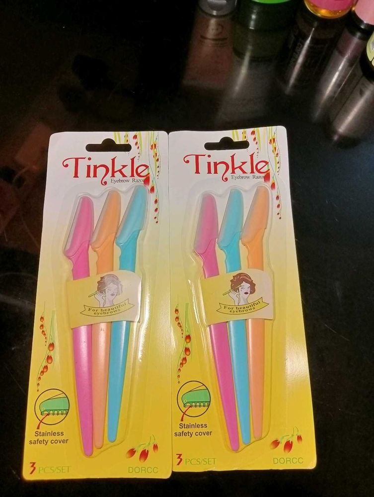 ✨ Tinkle Eyebrow Razors – 3 pcs/set ✨