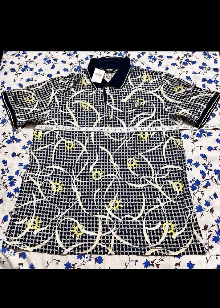 Patterned Polo Shirt