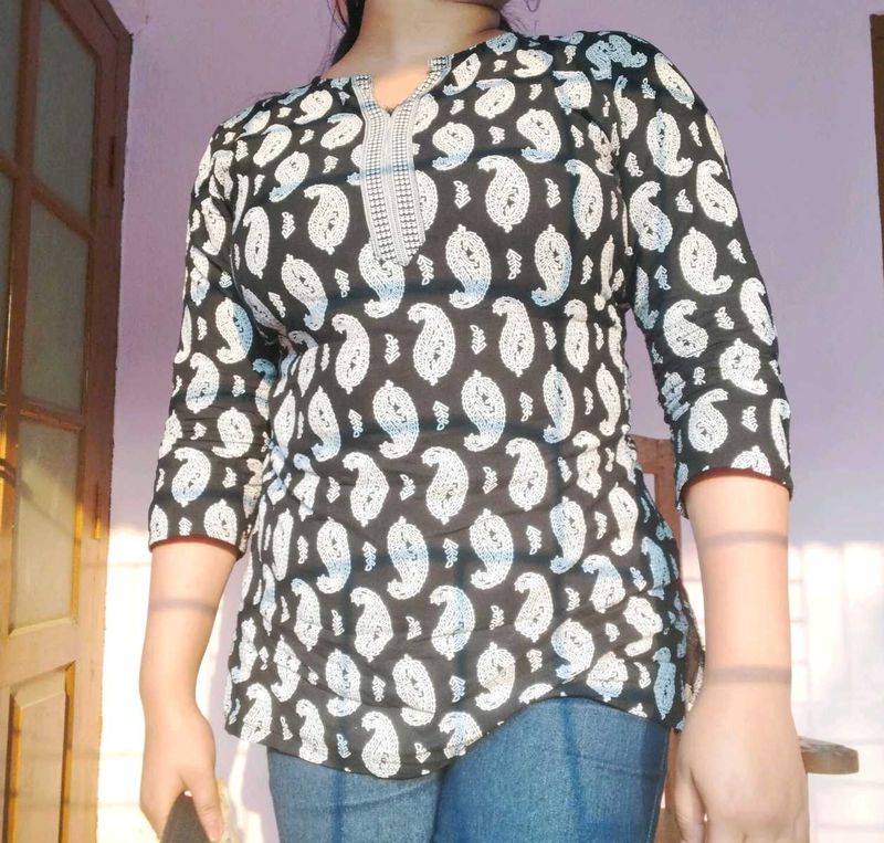 Paisley Print Top