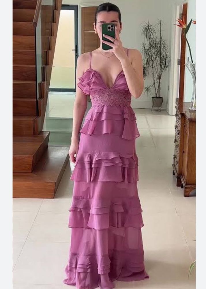 Romantic Ruffled Maxi Dress