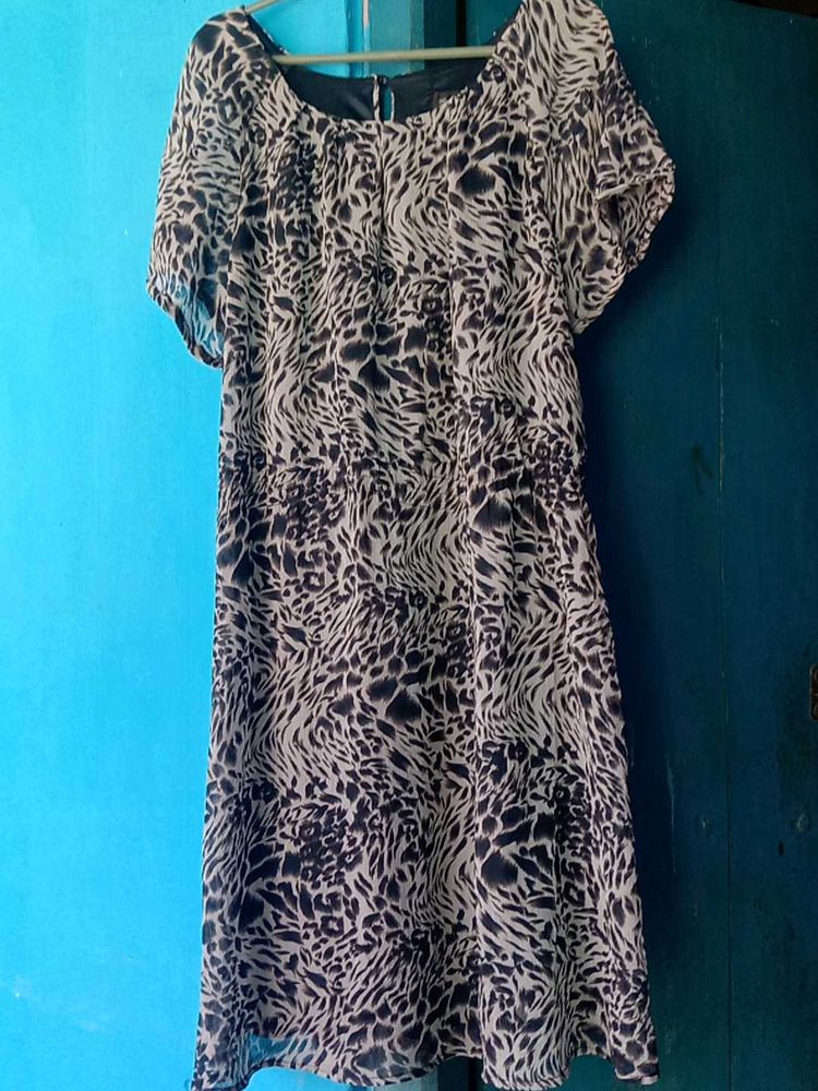 Animal Print Casual Dress