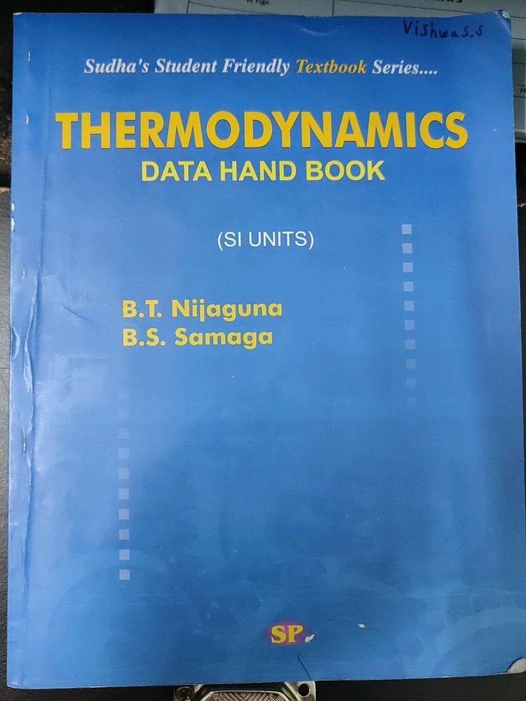 Thermodynamics Data Hand Book