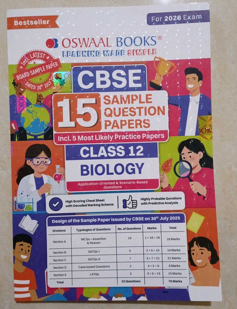 CBSE Class 12 Biology Sample Papers