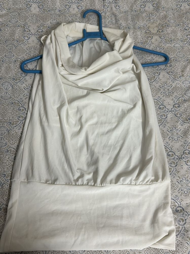 White Casual/office/party Wear Whit Top