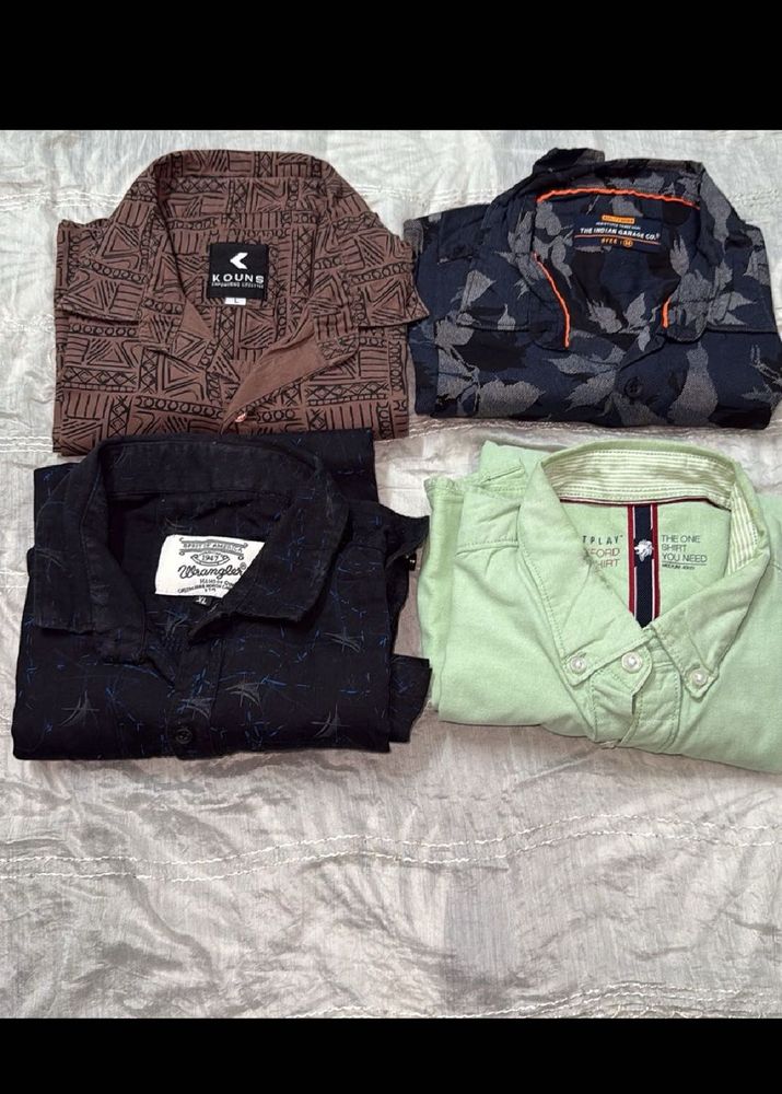 Combo Of 4 Shirts At Discount