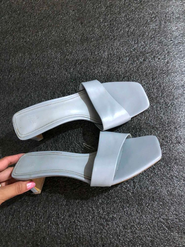 H&amp;M Chic Blue Mules(size-37)