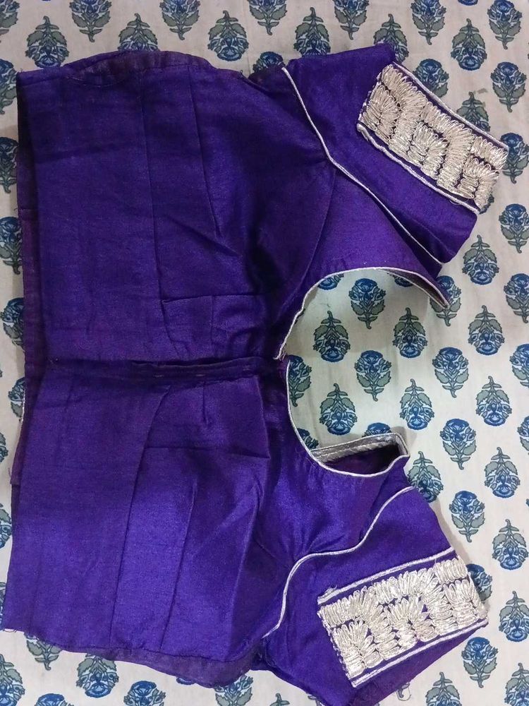 Purple Embellished Blouse
