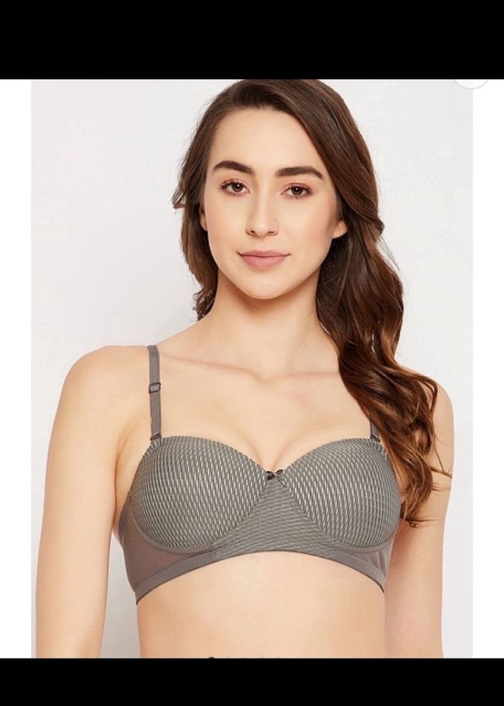 Padded Non-Wired Demi Cup Multiway Balconette Bra