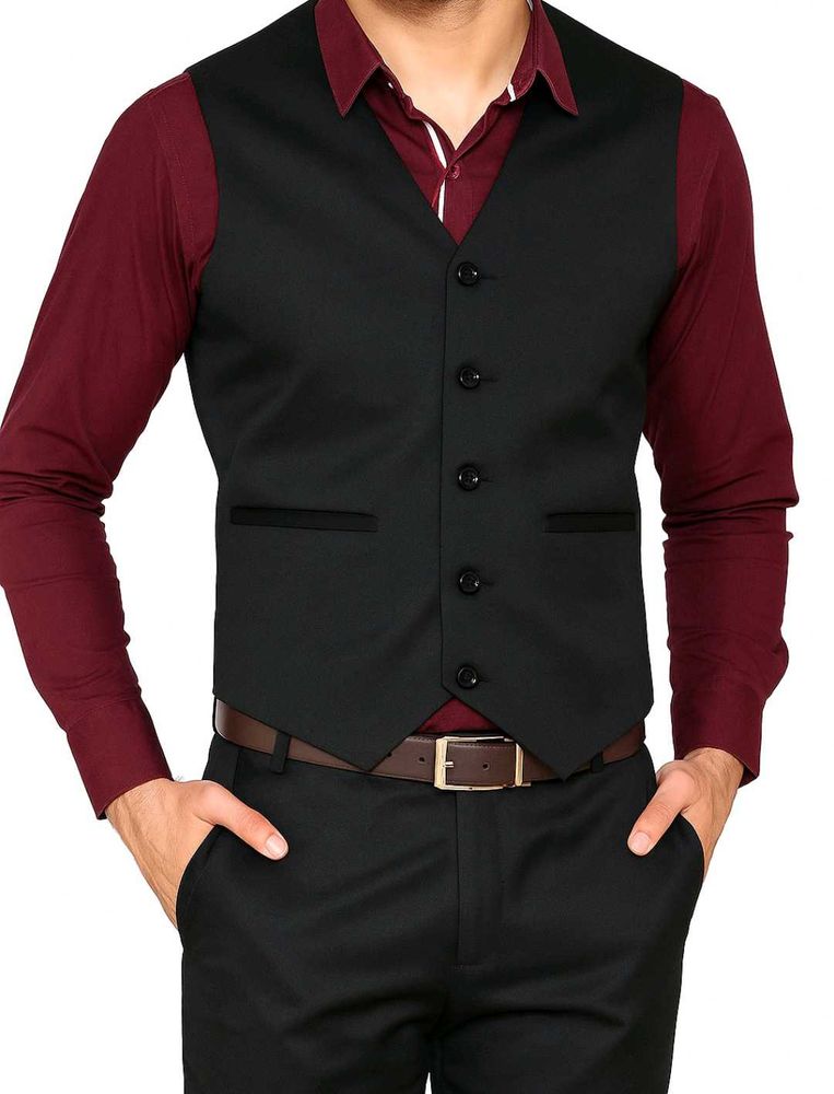 Classic Black Vest