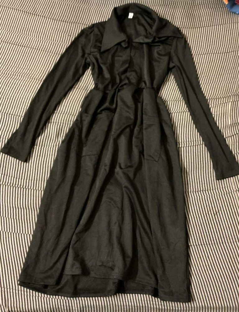 Elegant Black Long Sleeve Dress