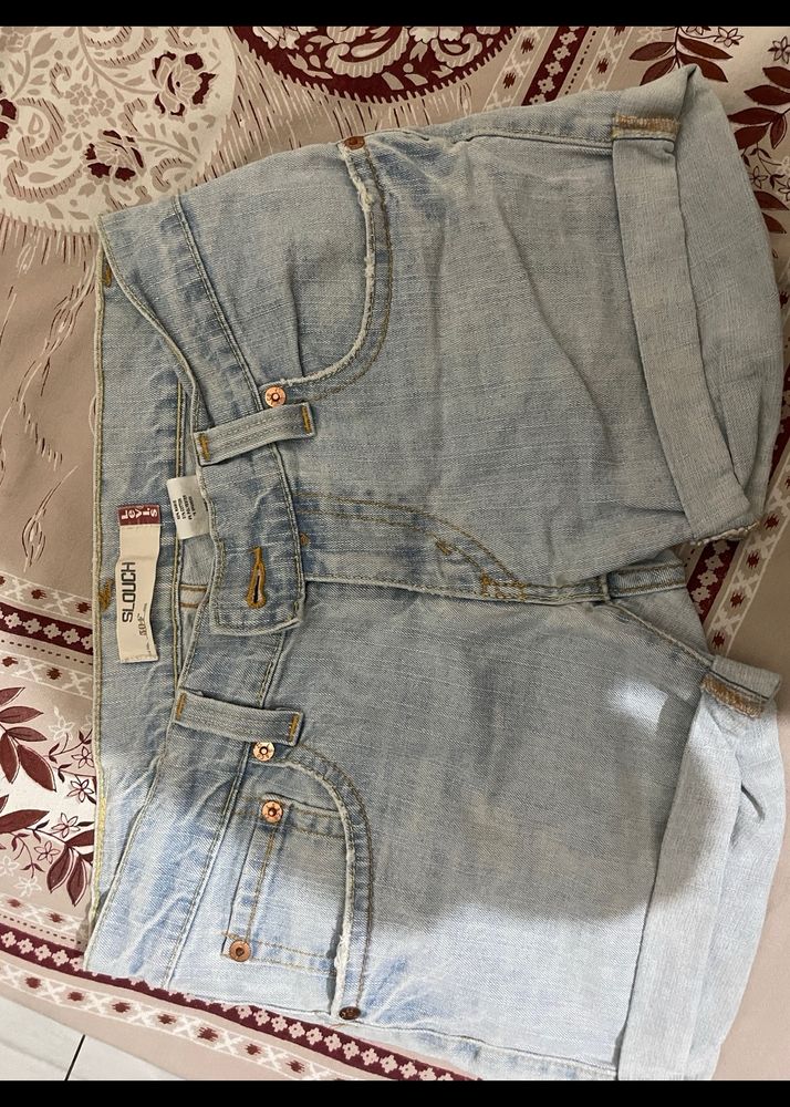 ice blue original levis shorts
