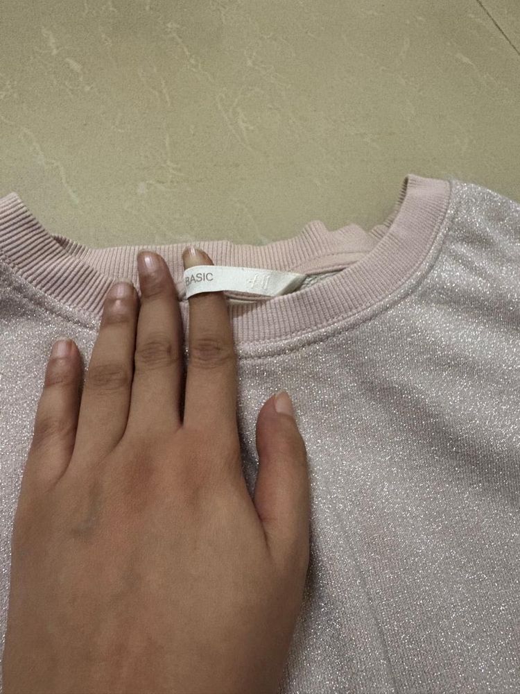 Sparkly Pink Top