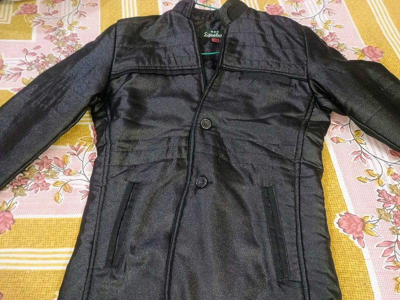 Stylish Black shiny blazer zacket