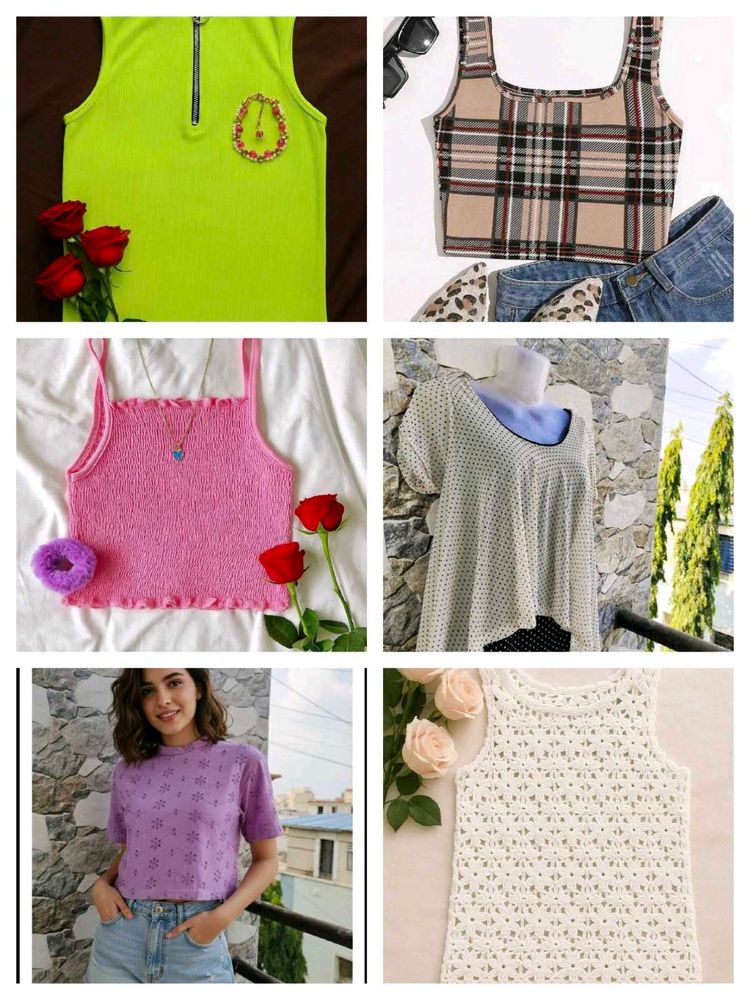 💥Combo of 6 Tops - Stylish Variety