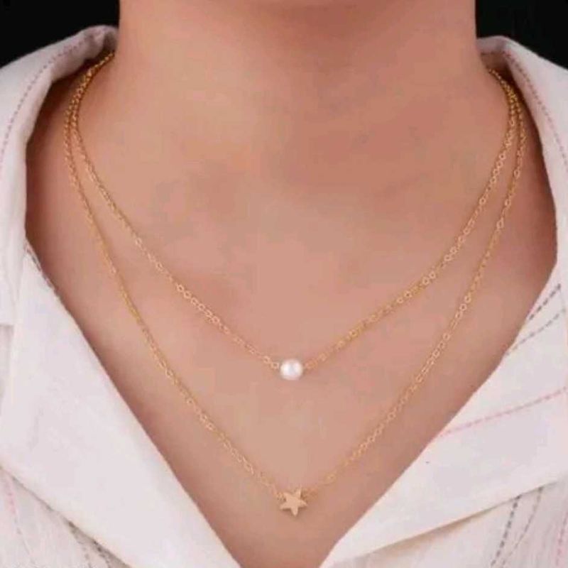 Layered Star Necklace