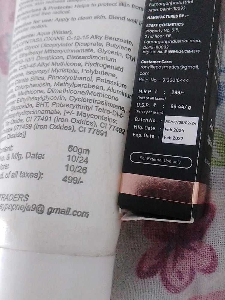 Ronzille Cosmetics Lipstick And Sggy Primer