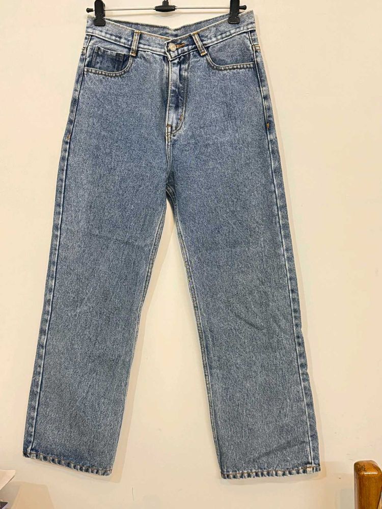 Wide Leg Denim Jeans