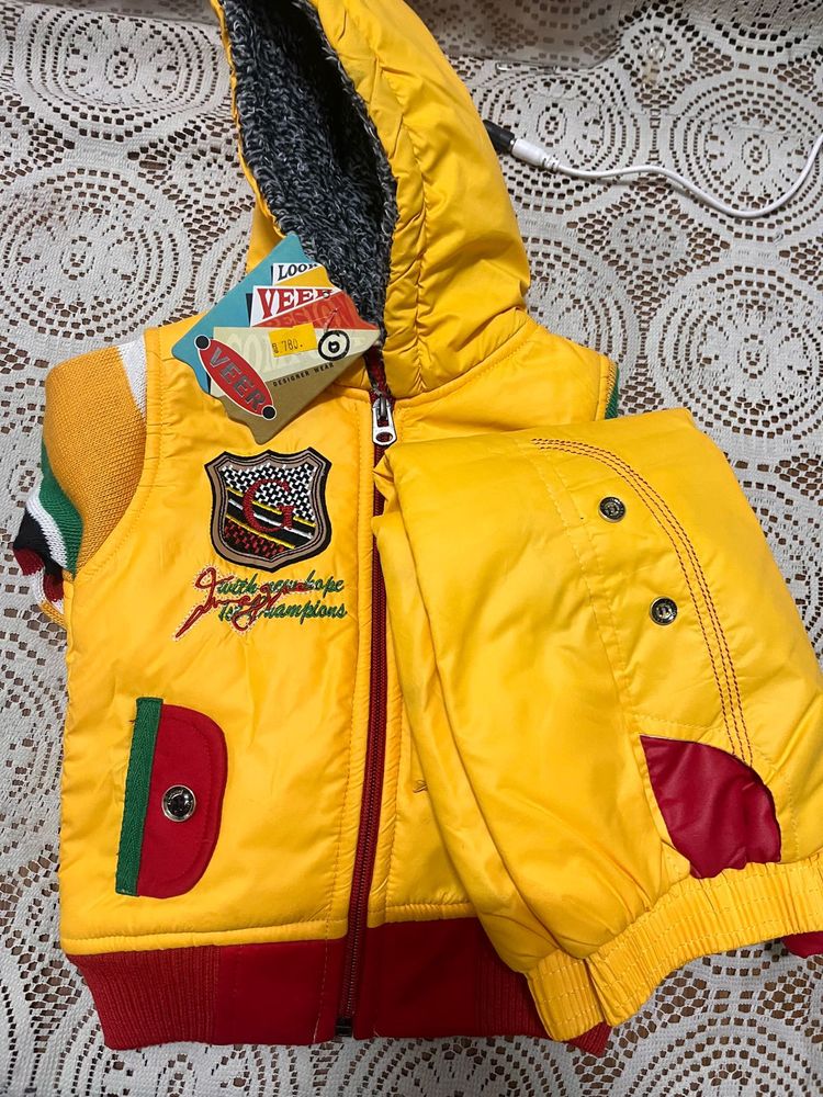 Yellow Kids Winter Set