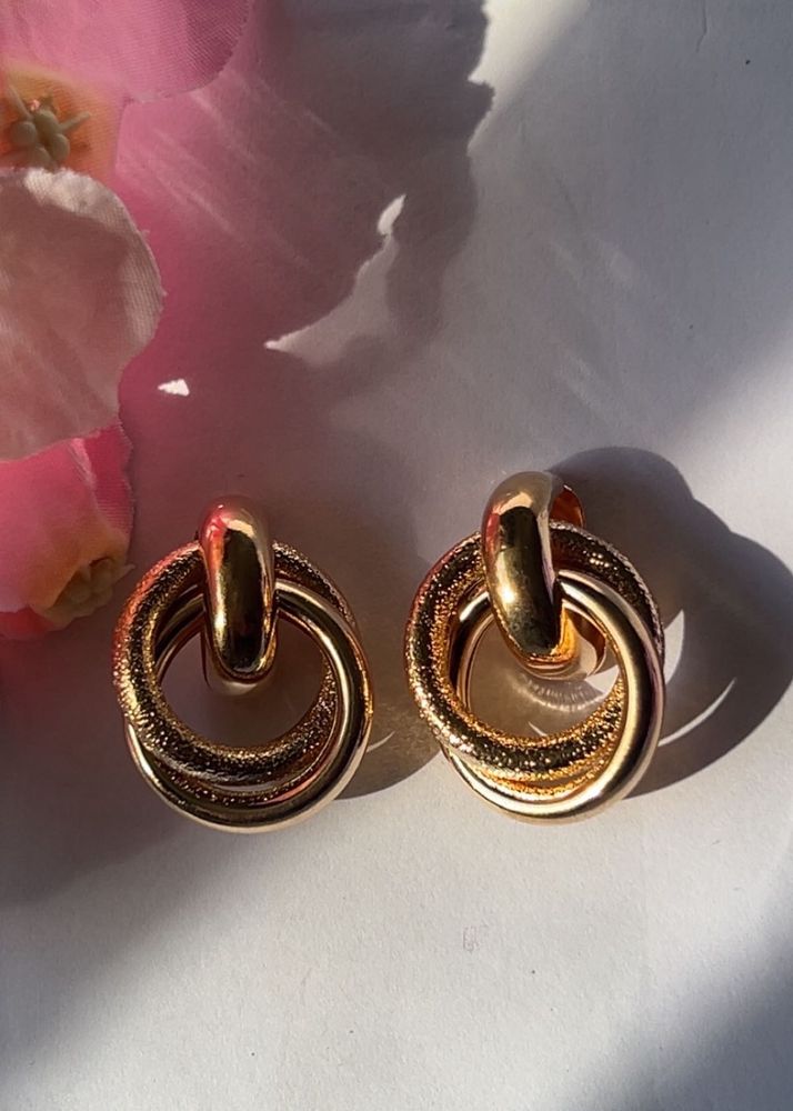 Gold Statement Earrings