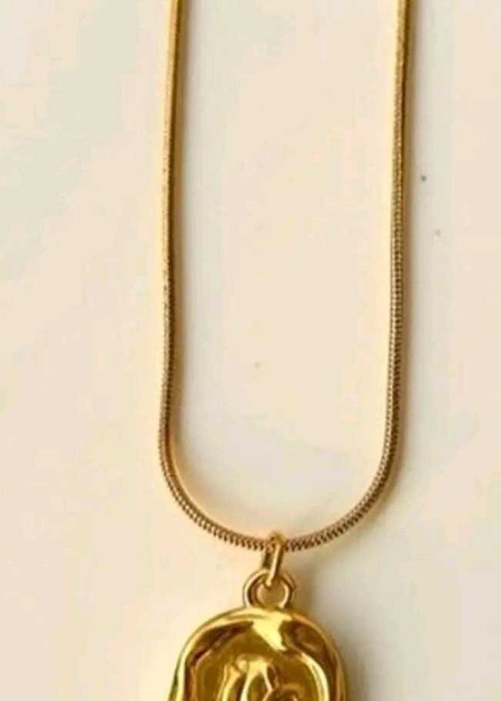 Gold Tone Pendant Necklace anti tarnish jewellery
