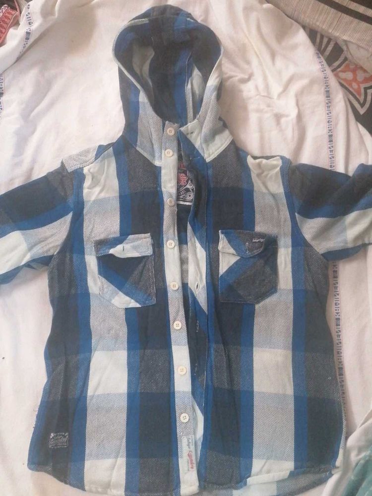 Blue Hoodie | Size L