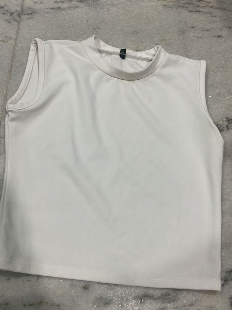 White Crop Top