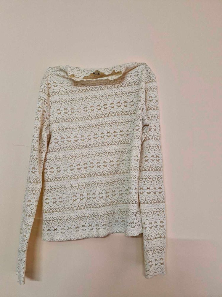 Elegant Lace Long Sleeve Top