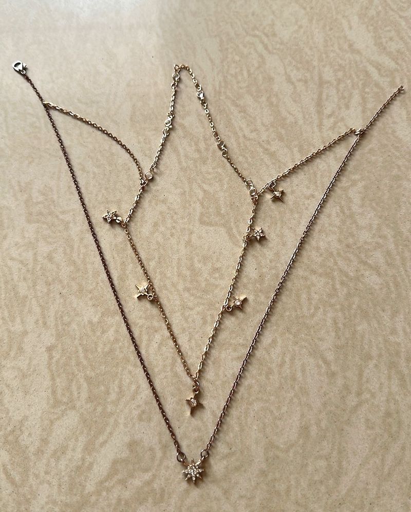 3 Layer Rose Gold Chain