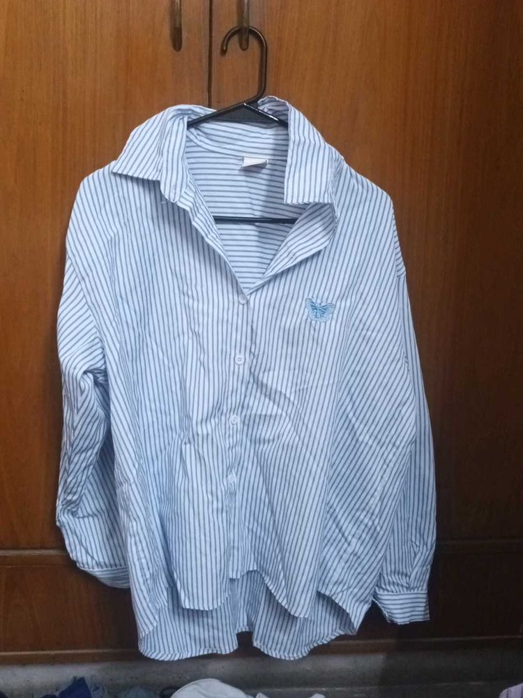 Striped Button-Down Shirt
