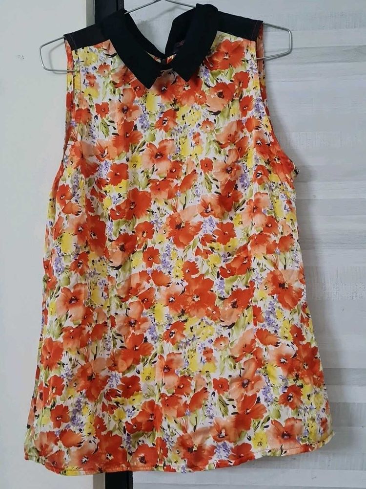 Floral Sleeveless Top