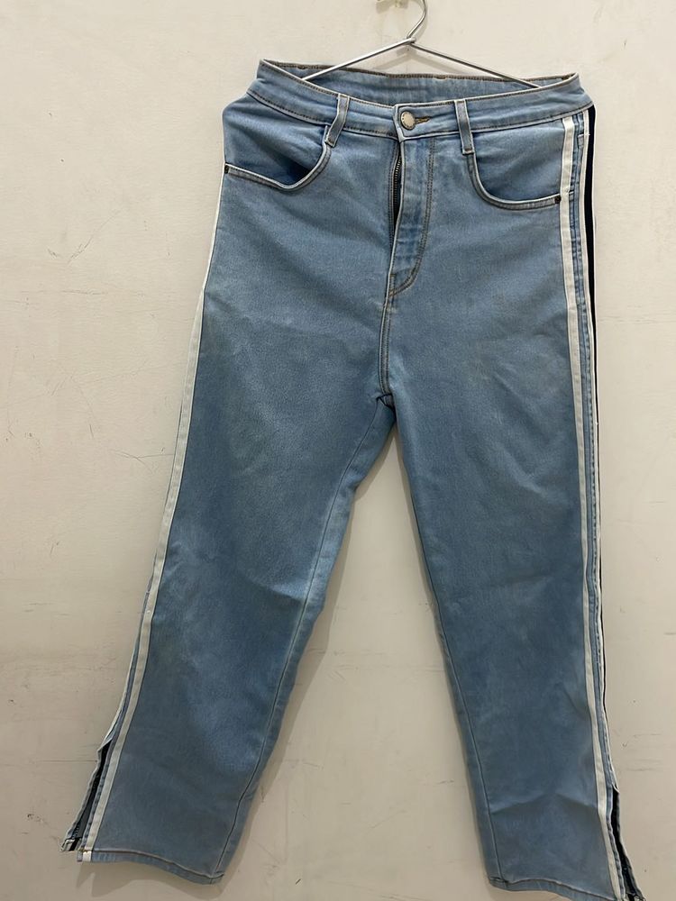 Women Sportking Flared Denim Waist 30 Stretchable