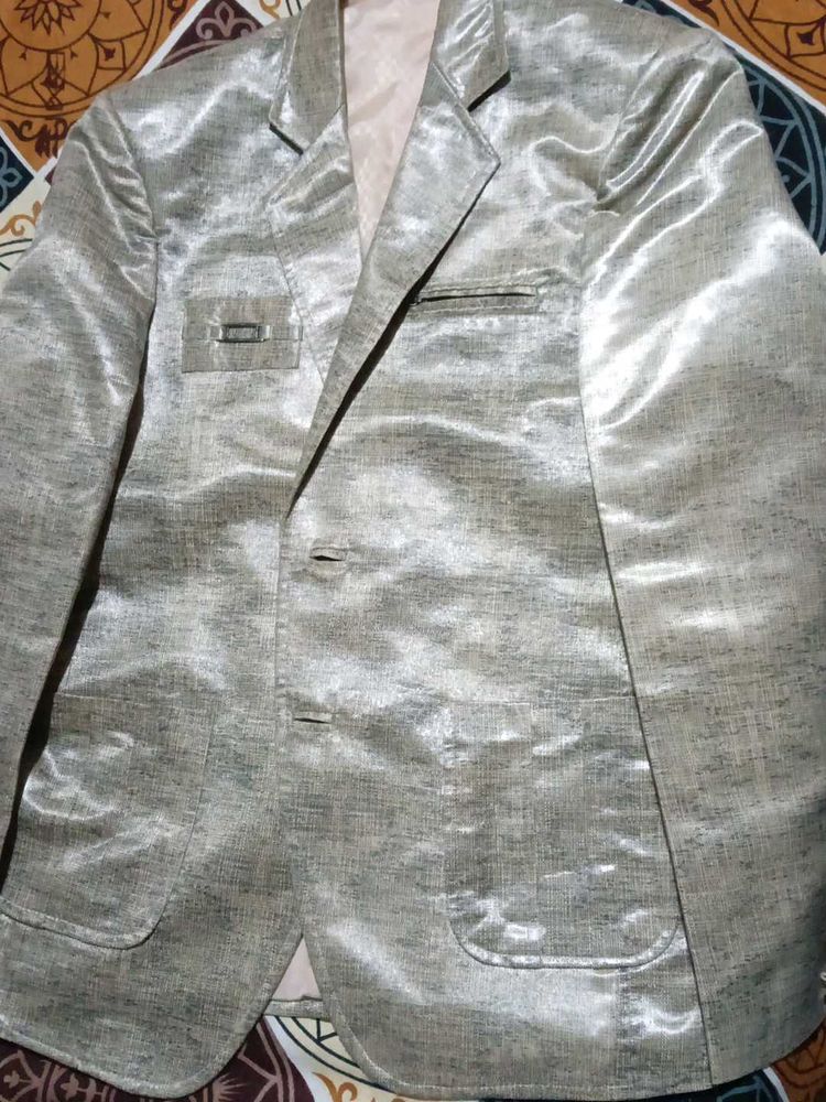 Unique Silver/Beige Blazer