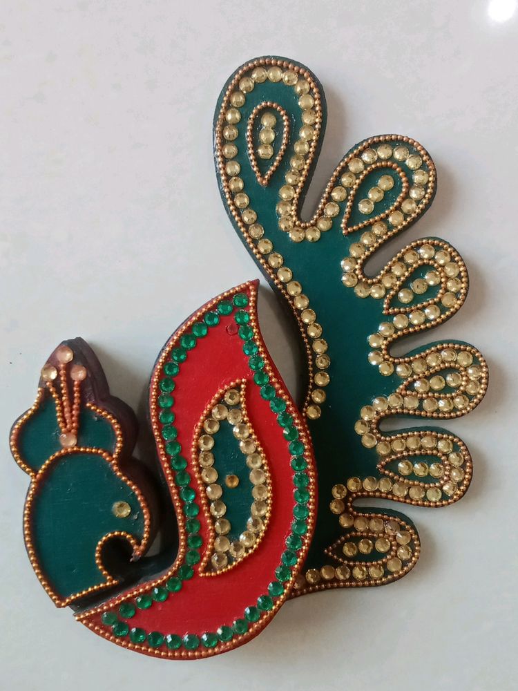 Peacock Shape Kumkum Haldi Container