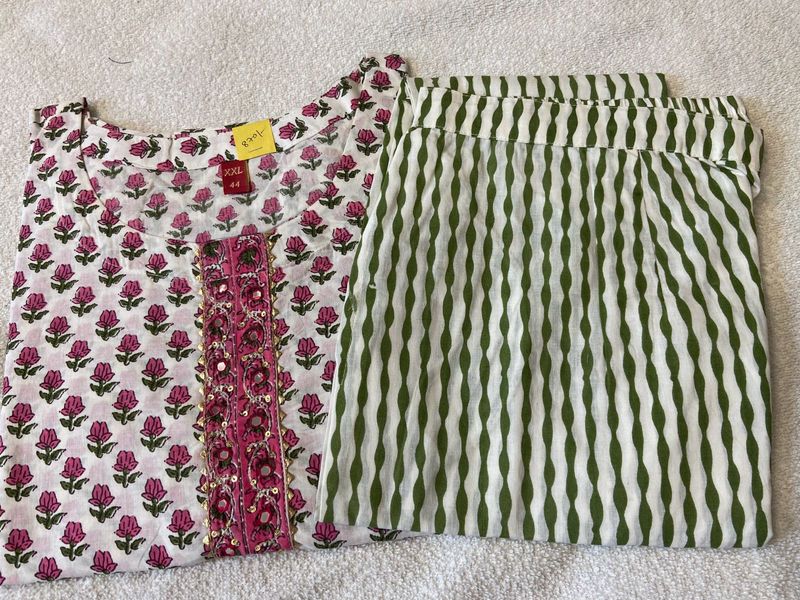 Women Printed Kurta Pant Set