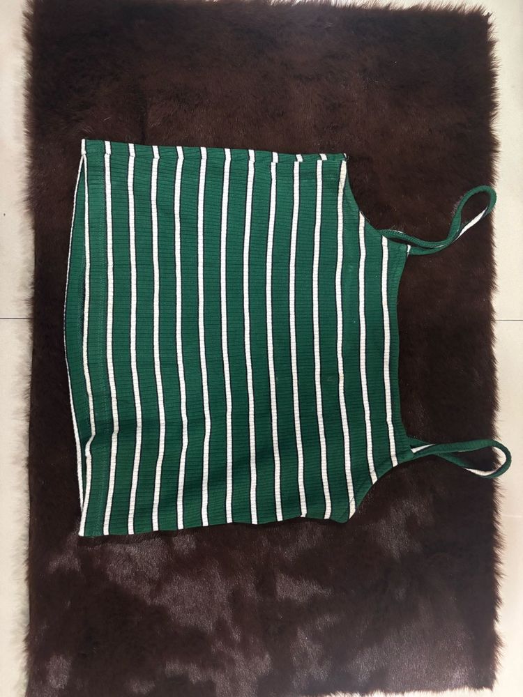 green striped tank top