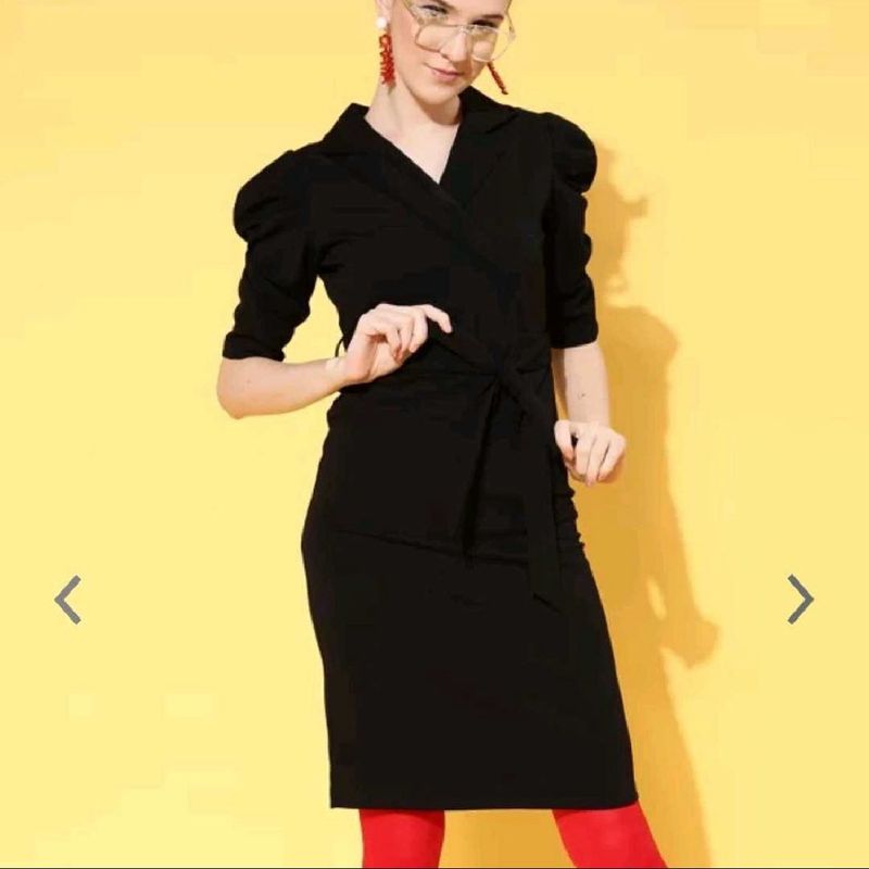 Sassafras Black Partywear Dress