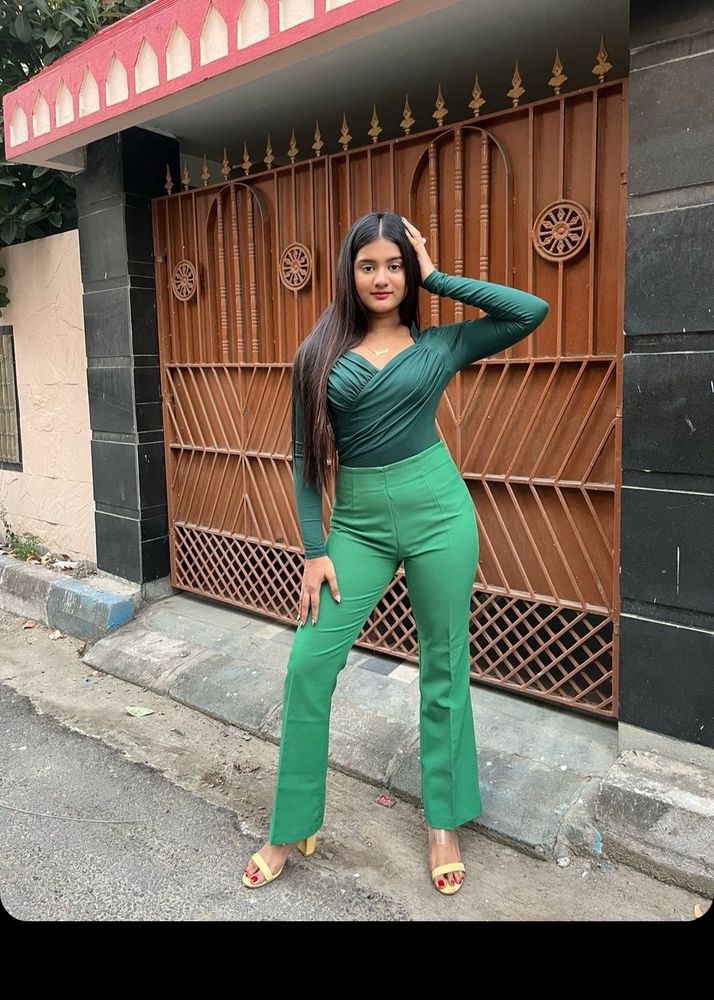Green Smart Trousers