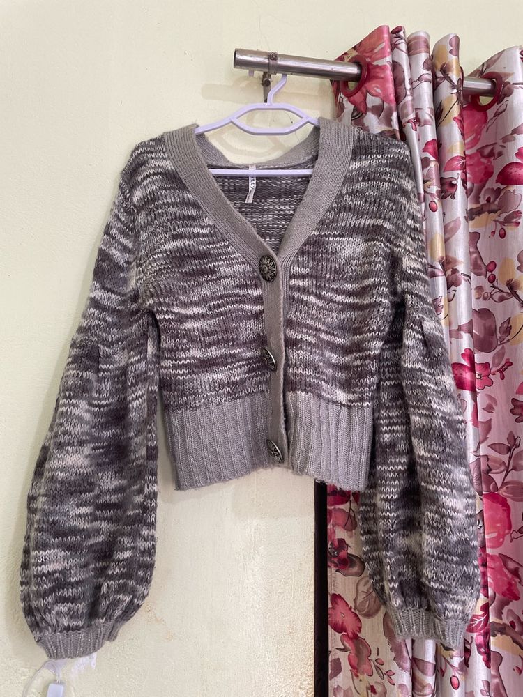 Wooven Crop Sweater
